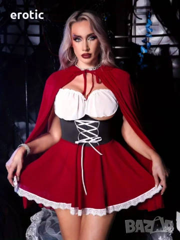 Секси костюм на Червената шапчица - Код: 1165, снимка 8 - Бельо - 53580153