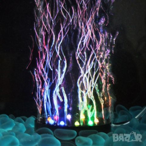 Водоустойчива LED лампа с режим за въздушни мехурчета за аквариум с рибки, снимка 2 - Лед осветление - 46442282