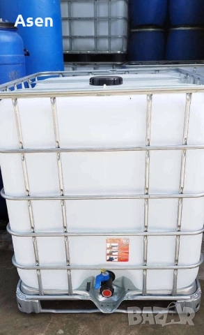 Ibc контейнер цистерна за вода биеон 1000 литра 1 тон област Пловдив, снимка 2 - ВИК - 52795024