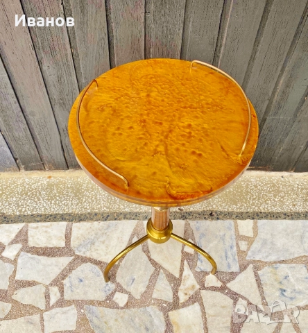 ЦЕНА - 25€. Кръгла Мраморна масичка за кафе - Стил Луи XVI , снимка 11 - Маси - 51417425