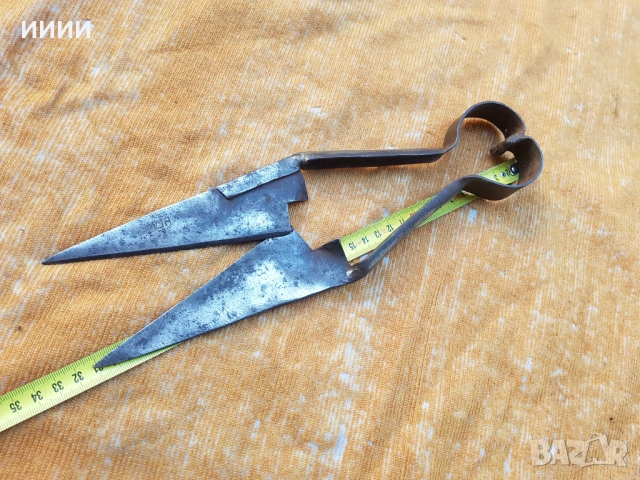 Кована ножица с печати, снимка 5 - Антикварни и старинни предмети - 53649221