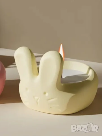 Молд кашпа свещник зайче, снимка 5 - Форми - 51291367