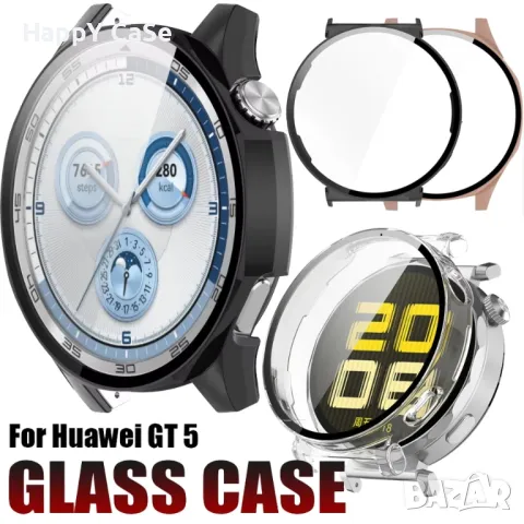 Huawei Watch GT5 GT5 Pro 41 42 46 mm. / Твърд удароустойчив кейс с протектор, снимка 2 - Смарт гривни - 47513216