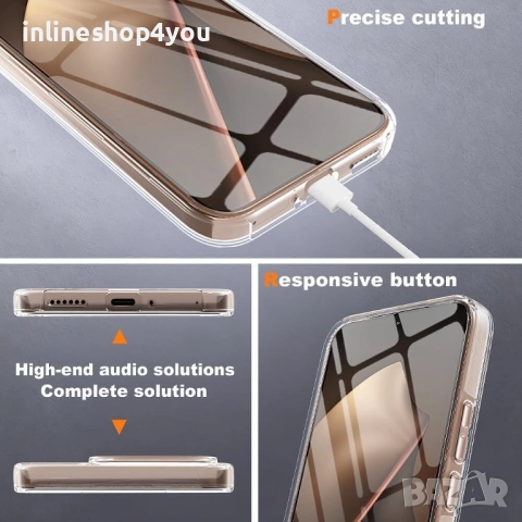 Прозрачен 360° Градуса Кейс за Xiaomi 15T / 15T Pro, снимка 3 - Калъфи, кейсове - 52843034