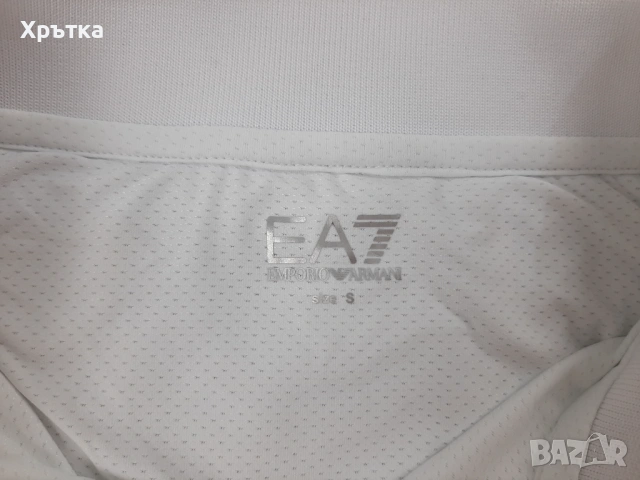 Emporio Armani EA7 Ventus7 - Оригинална мъжка тениска с яка р-р S, снимка 14 - Тениски - 53928477