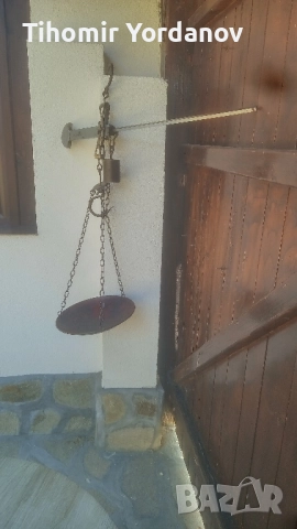 Кантар -Паланца до -50 кг., снимка 6 - Антикварни и старинни предмети - 51479124