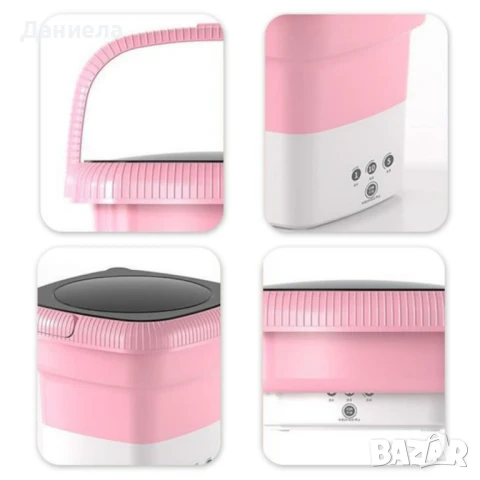 Мини сгъваема преносима пералня – 6.5 L, снимка 3 - Перални - 51117643