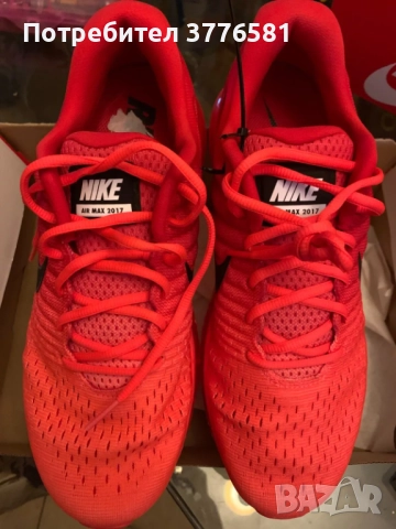 Маратонки Nike Air Max 2017 Red , снимка 8 - Маратонки - 52230449