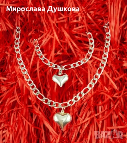 дамски комплект от медицинска стомана не променя цвета си