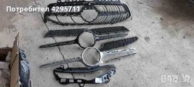 решетки в предна броня за мерцедес цла, снимка 4 - Части - 53402751