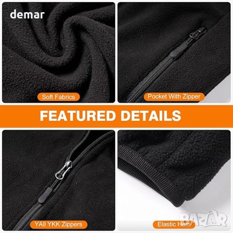 Отопляема жилетка за жени, полар с включена батерия 7.4V 16000mAh, XS, снимка 5 - Жилетки - 52276398