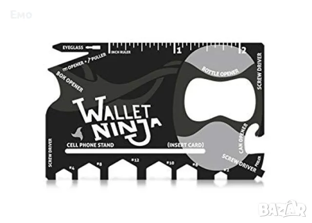 Wallet ninja 18 в 1 мултифункционален инструмент за портфейл , снимка 7 - Други инструменти - 48743755