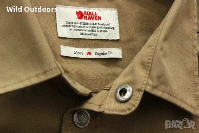 FJALLRAVEN Greenland shirt - мъжка риза с дълъг ръкав, размер М, снимка 3 - Екипировка - 54101409