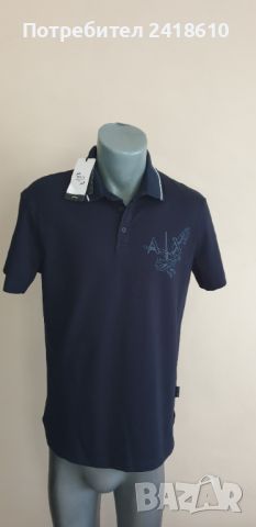 Armani Exchange Pique Organic Stretch Cotton Mens Size М НОВО! ОРИГИНАЛ! Мъжка Тениска!, снимка 9 - Тениски - 45478930