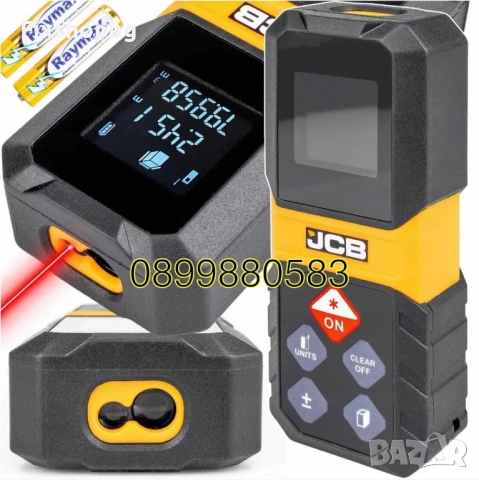 Лазерна ролетка с максимален обхват на измерване 30 метра JCB