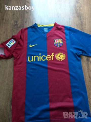 NIKE BARCELONA 2006 2007 HOME FOOTBALL SHIRT - мъжка футболна тениска С, снимка 3 - Тениски - 45439162