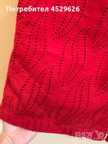 Червена рокля , снимка 3 - Рокли - 53236981