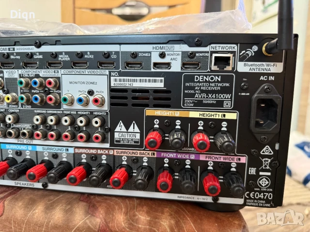 Denon AVR- 4100h, снимка 13 - Ресийвъри, усилватели, смесителни пултове - 51397659