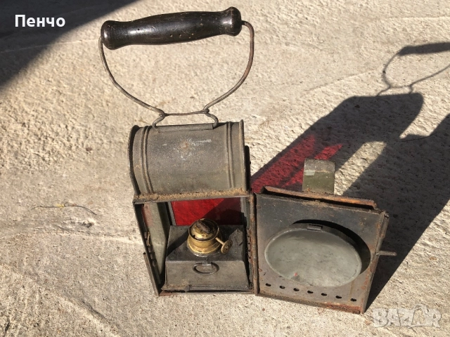стара военна лампа /фенер/ - WWI-WWII - GERMANY, снимка 8 - Антикварни и старинни предмети - 50890330