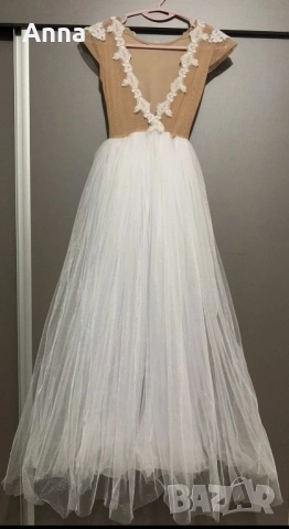 Рокля 🔥🌸. За момиче 11-12 години, ръст 135-150 см. Носена веднъж 🌸, снимка 2 - Рокли - 54138913