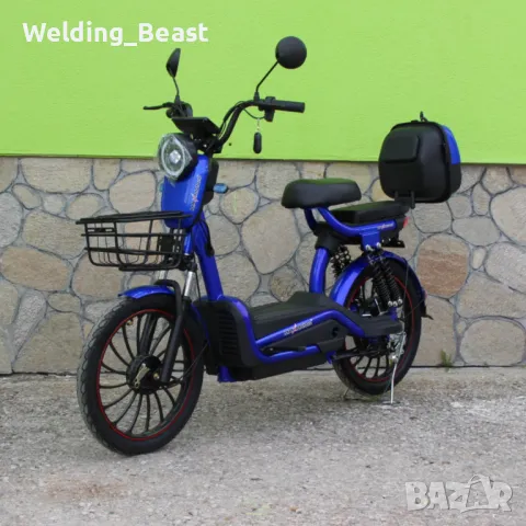 Електрическо колело-мотопед MaxMotors EBZ 20 1200W/60V/20Ah - BLUE