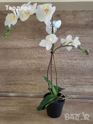 Изкуствена орхидея, снимка 4 - Декорация за дома - 45506440