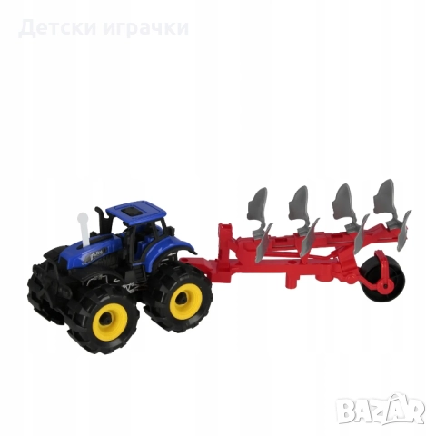Трактор с плуг и звукови ефекти , снимка 3 - Коли, камиони, мотори, писти - 52657078