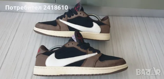 Nike Air Jordan 1 x Travis Scott  Mens Size 42/26.5 UK 7.5  US 8.5 ОРИГИНАЛ! Мъжки Кецове., снимка 12 - Кецове - 47389633