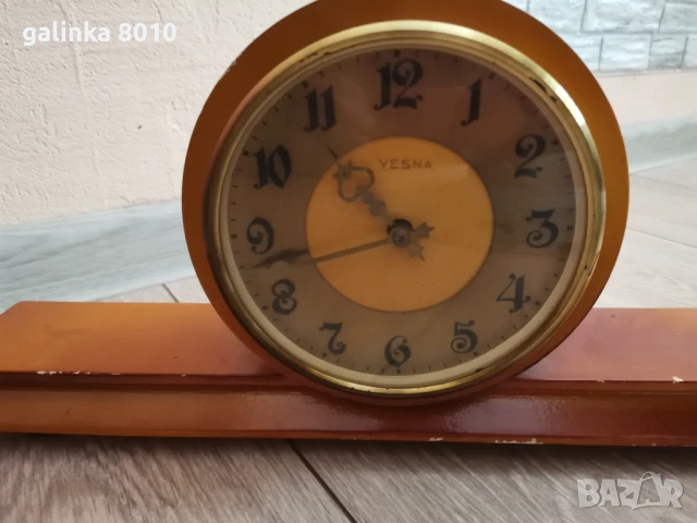 Стар каминен часовник, снимка 3 - Антикварни и старинни предмети - 51236832