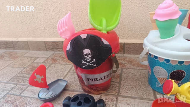 плажни кофички играчки за пясък фигурки лопатки търмък, снимка 4 - Други - 33731128