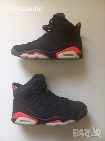 Nike Jordan 6 Retro Black Infrared оригинални маратонки, снимка 2 - Маратонки - 53680083