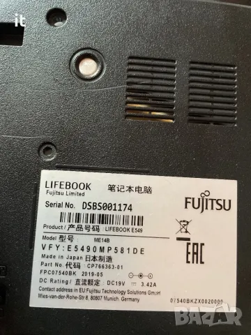 fujitsu e549 за части, снимка 2 - Части за лаптопи - 47460528