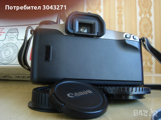 Филмов фотоапарат Canon EOS 3000N "в отлично състояние" с оригинална опаковка, снимка 5 - Фотоапарати - 53766008