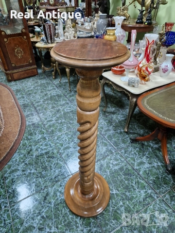 Уникална антикварна френска дървена колона , снимка 2 - Антикварни и старинни предмети - 52926910