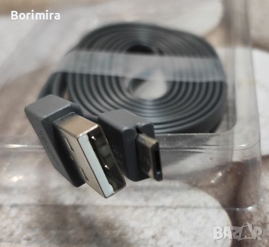 Нов, зареждаш кабел, micro USB tуpe A, 1,5 м, НОВ, снимка 3 - USB кабели - 46715411