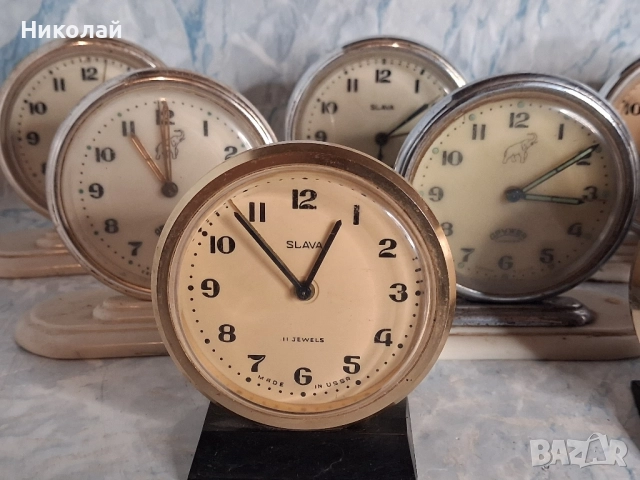 Настолен Часовник Будилник Слава Дружба, снимка 3 - Антикварни и старинни предмети - 52392211