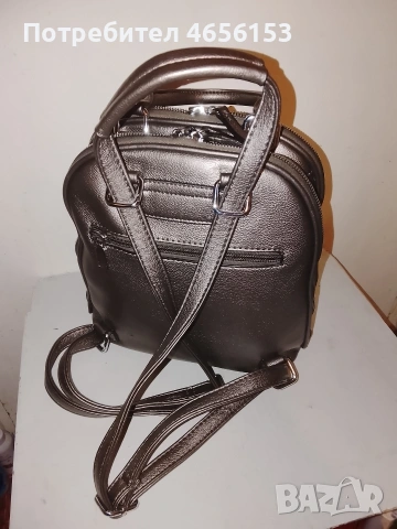 ДАМСКА СИВА РАНИЦА - ЧАНТА