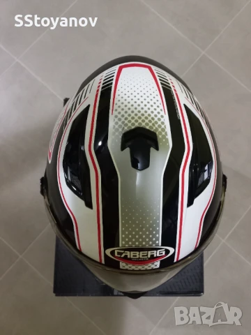 Каска - Caberg Stunt Blade white Black red , снимка 14 - Аксесоари и консумативи - 50841289