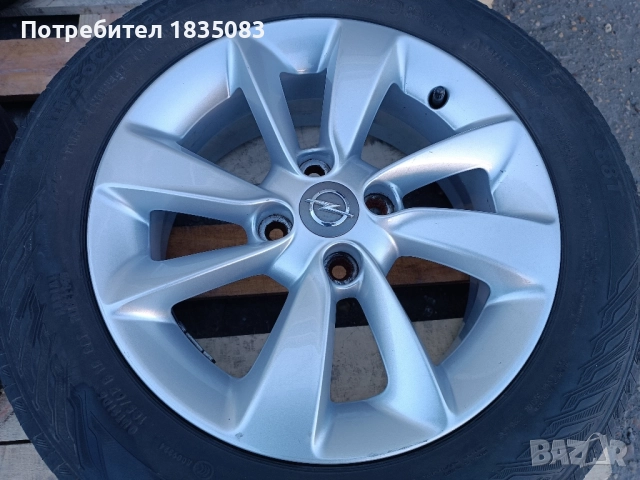 Лети джанти 15ки 4х100 Opel + летни гуми 185/65/15 Continental, снимка 6 - Гуми и джанти - 52495443