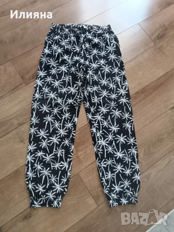 Памучен летен  дълъг панталон 146-152, снимка 3 - Детски панталони и дънки - 50646841