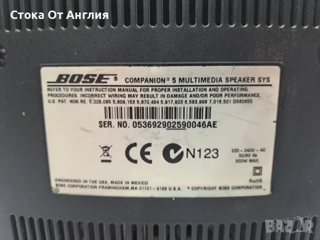 Аудио система - Bose Companion 5 , снимка 12 - Аудиосистеми - 49289395