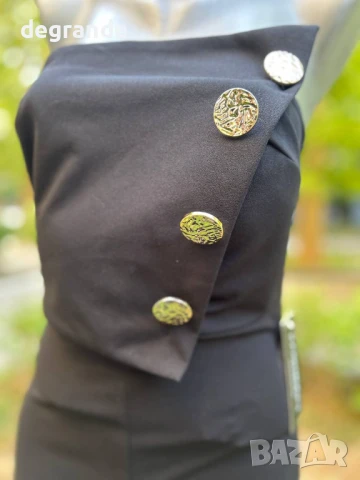 Елегантен дамски гащеризон наличен в бяло и черно , снимка 6 - Гащеризони - 51157082