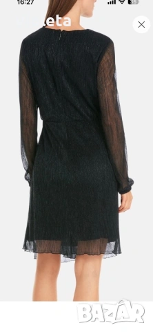 Рокля черна Marc Cain, снимка 5 - Рокли - 54111363