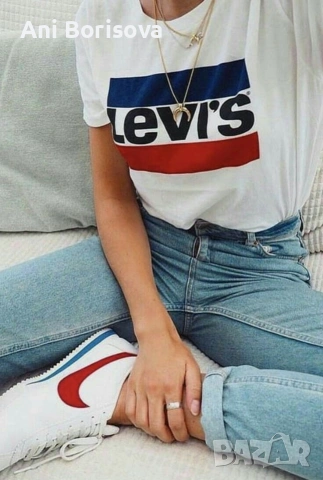Дамски маркови тениски Calvin Klein Guess Levi’s Tommy Hilfiger, снимка 5 - Тениски - 54247427