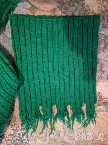 пуловер с подвижен шал яка, снимка 2 - Блузи с дълъг ръкав и пуловери - 39577381