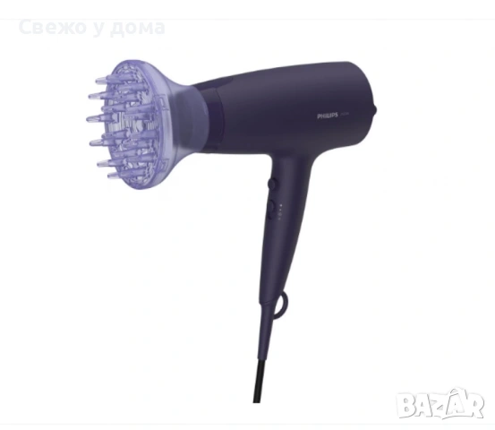 Нов с Гаранция 12 м. Сешоар Philips, 2100 W, Thermo Protect, снимка 3 - Сешоари - 53599114