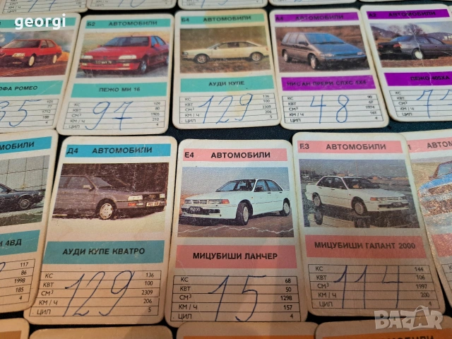 ретро български колекционерски картички с автомобили 34/3, снимка 2 - Колекции - 53937825