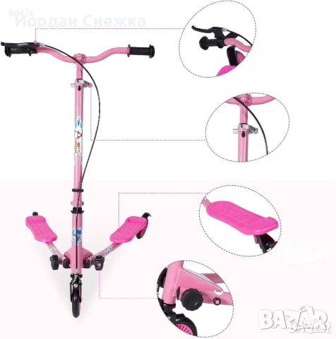 Триколка тротинетка скутер AODI, снимка 2 - Детски велосипеди, триколки и коли - 53051606