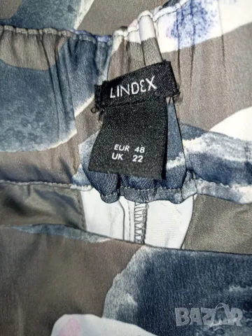 Lindex EU 48/ XL, XXL-Сатенен плътен панталон с широки крачоли, снимка 7 - Панталони - 46871293