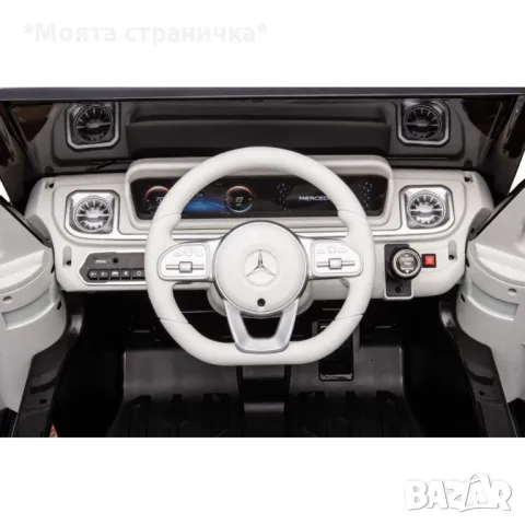 Акумулаторен джип Mercedes EQG Electric G-Class 12V с отварящи се врати меки гуми 4x4, снимка 10 - Детски велосипеди, триколки и коли - 48633085